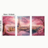 Triptyque "Paris en Fleurs" – Évasion Romantique sous la Tour Eiffel – Image 6
