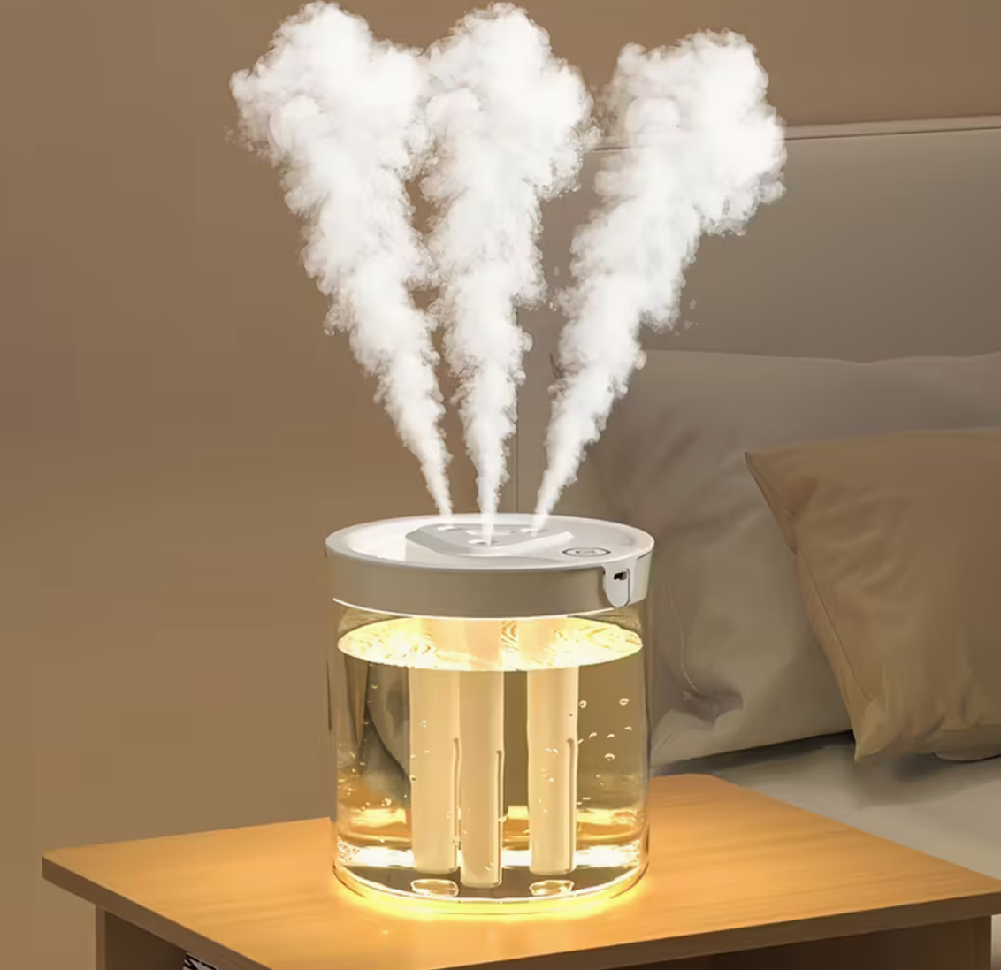 Humidificateur d'Aromathérapie de Bureau 1pc, 3 Ports de Brume,