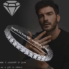 Bracelet Tennis 5A en Zircone – Éclat Prestige pour Homme – Image 2