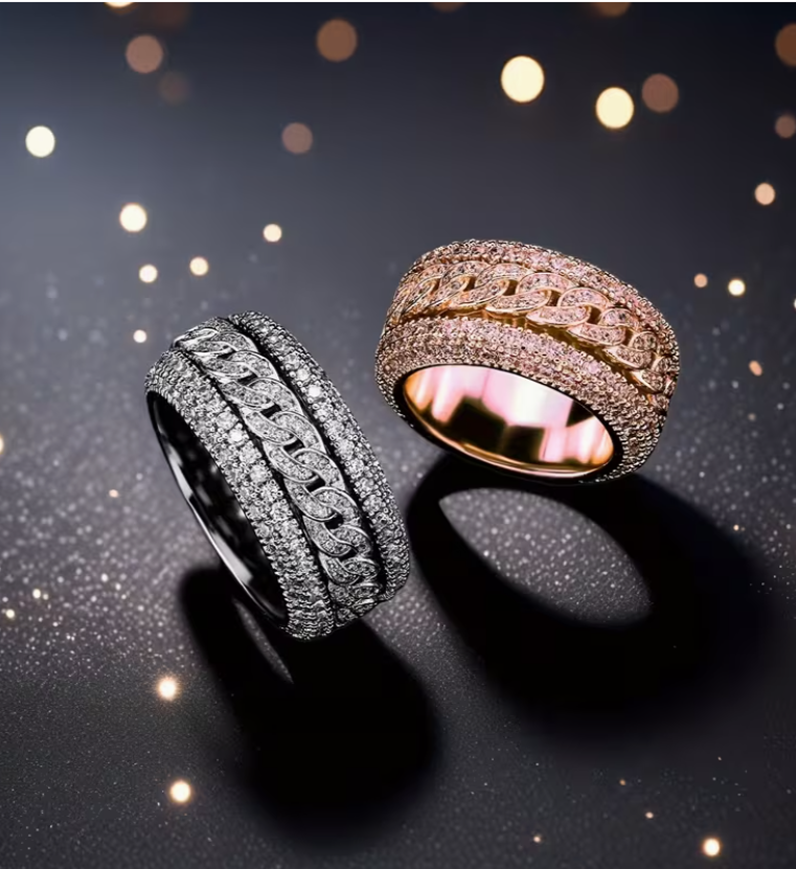 Bague Homme avec Pendentif – Design Audacieux en Cuivre