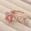 Bague Cubic Rose Plaqué – Douceur & Éclat Romantique – Image 2