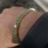Bracelet Tennis Vert 4mm – Éclat Émeraude & Prestige – Image 2