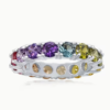 Bague "Arc-en-Ciel" Luxe – Zirconia Multicolore Incroyable – Image 2