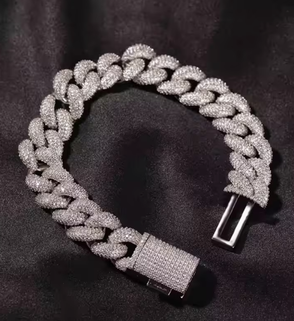 Bracelet Cubain "Bubble" – Le Sommet du Style Iced Out
