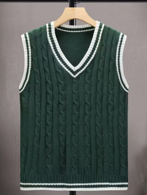 Rectangle 11 Haut Homme à Manches Courtes en Tricot