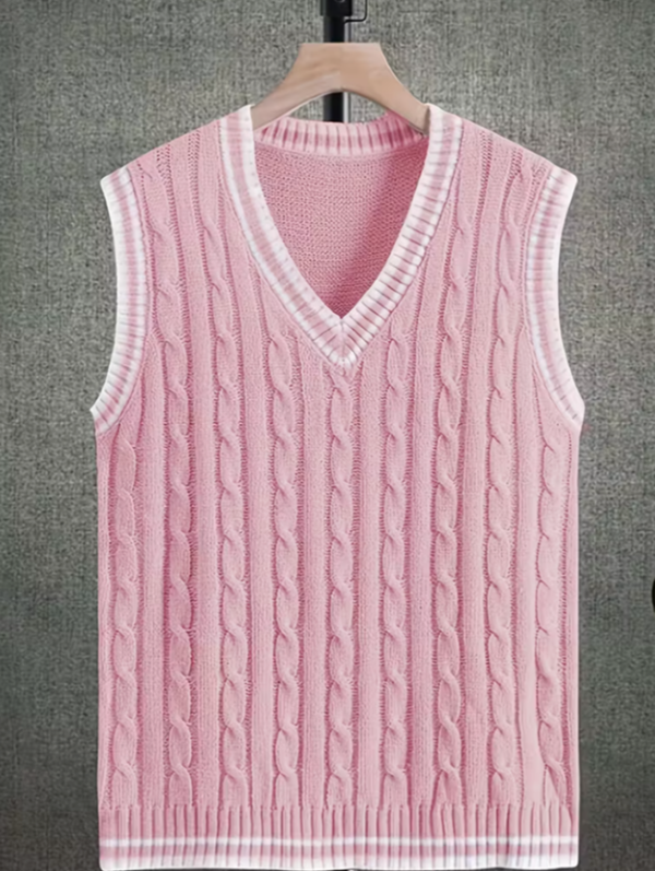 Rectangle 12 Haut Homme à Manches Courtes en Tricot