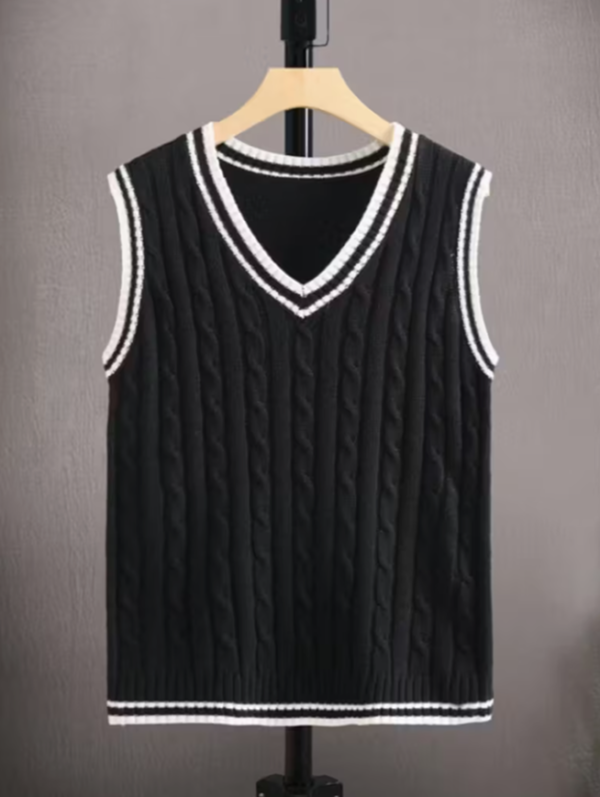 Rectangle 14 Haut Homme à Manches Courtes en Tricot