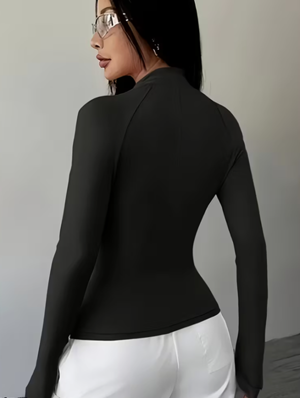 Vêtement d’extérieur femme à manches – Couleur unie