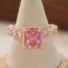 Bague Cubic Rose Plaqué – Douceur & Éclat Romantique – Image 3