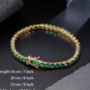 Bracelet Tennis Vert 4mm – Éclat Émeraude & Prestige – Image 3