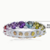 Bague "Arc-en-Ciel" Luxe – Zirconia Multicolore Incroyable – Image 3