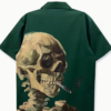 Chemise homme streetwear crâne style hip‑hop – Image 2