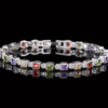 Bracelet Tennis Carré – Éclat Géométrique & Luxe Moderne