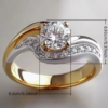 Bague Bicolore Femme – L'Harmonie des Contrastes – Image 2