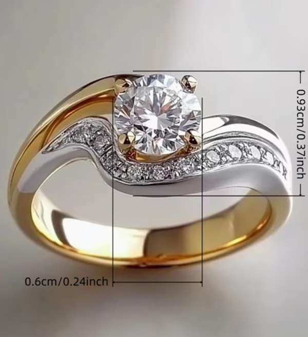 Bague Bicolore Femme – L'Harmonie des Contrastes