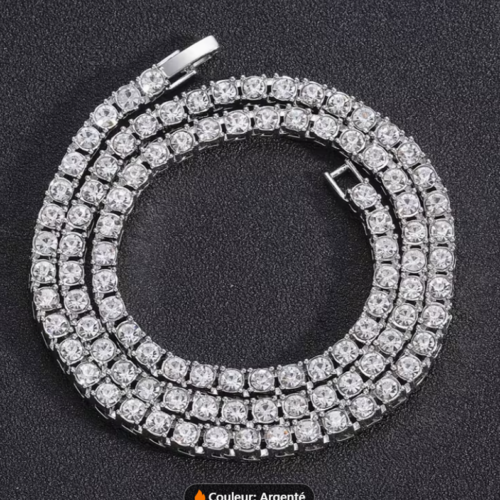 Bracelet Tennis 5A en Zircone – Éclat Prestige pour Homme