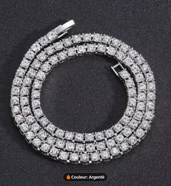 Bracelet Tennis 5A en Zircone – Éclat Prestige pour Homme