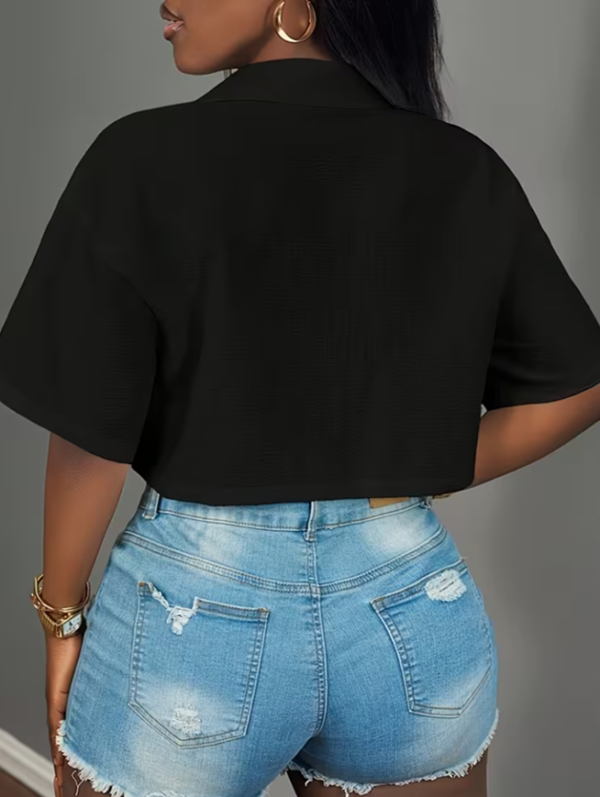 Chemise Décontractée à Manches Courtes – Élégance Quotidienne