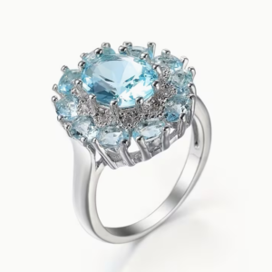 Bague Décorative Bleue – Élégance Azur & Style Affirmé