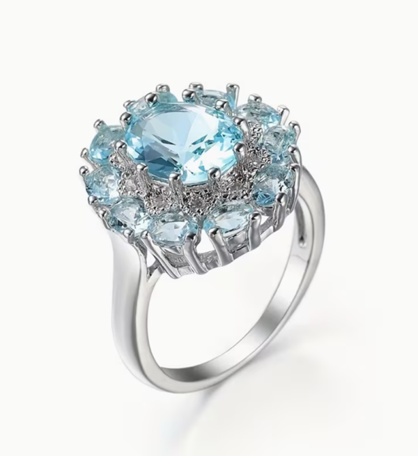 Bague Décorative Bleue – Élégance Azur & Style Affirmé