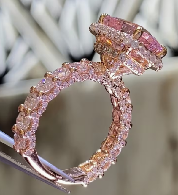 Bague Cubic Rose Plaqué – Douceur & Éclat Romantique