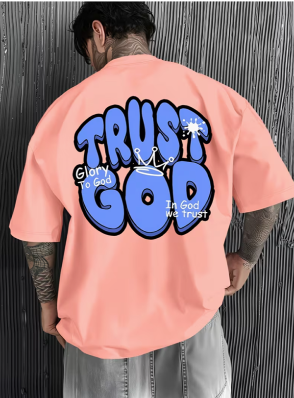 T‑shirt homme décontracté motif Trust God
