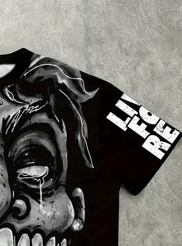 T‑shirt homme streetwear graphique face