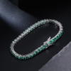 Bracelet Tennis Vert 4mm – Éclat Émeraude & Prestige – Image 6