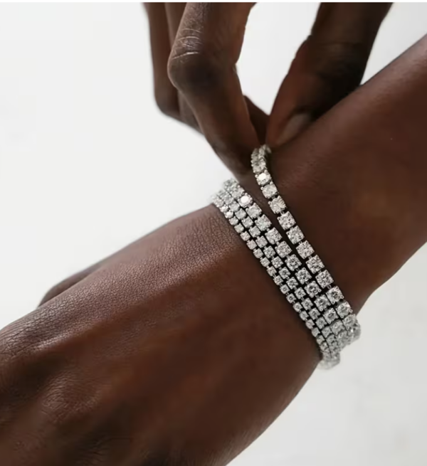 Bracelet Tennis 5A en Zircone – Éclat Prestige pour Homme