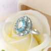 Bague Décorative Bleue – Élégance Azur & Style Affirmé – Image 2