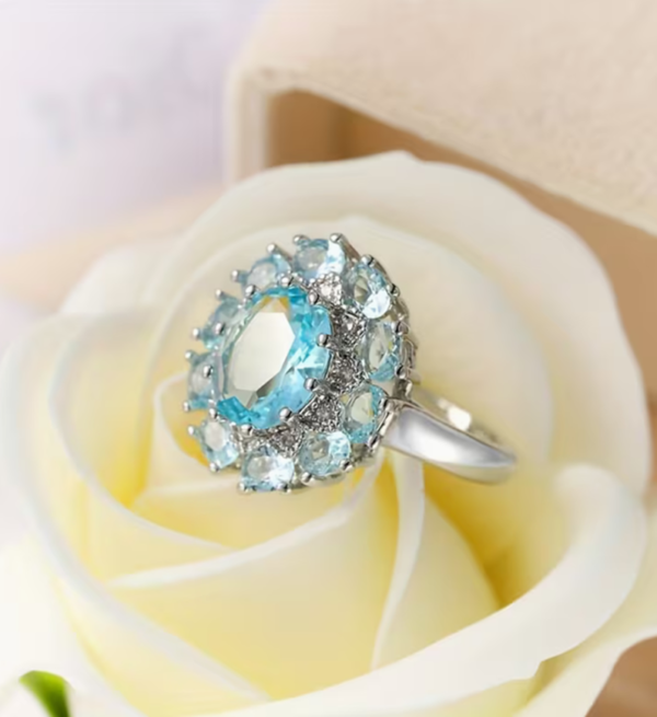 Bague Décorative Bleue – Élégance Azur & Style Affirmé