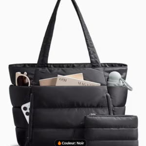Ensemble 2 Pièces : Le Grand Sac Tote & Sa Pochette Assortie