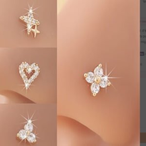 Coffret Piercings de Nez Iconiques – Forme en L