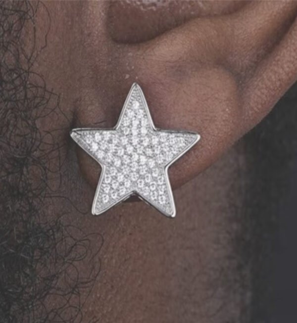Boucles d'Oreilles Sculptées en Cuivre & Zircone