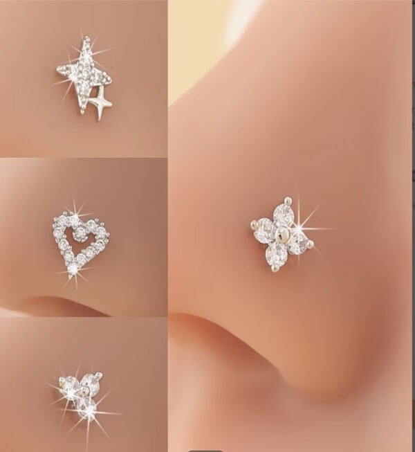 Coffret Piercings de Nez Iconiques – Forme en L