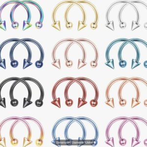 Collection Piercing 16G : Balles & Flèches (Acier Inoxydable)