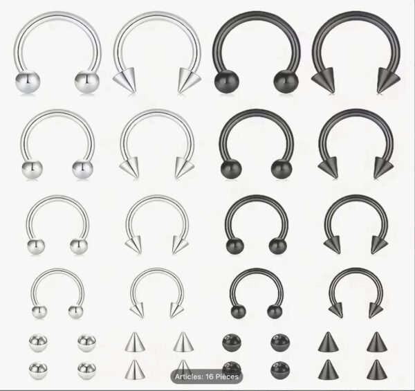 Collection Septum & Cartilage – Acier 304 Premium