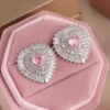 Boucles d'Oreilles Cœur "Bling Bling – Image 4