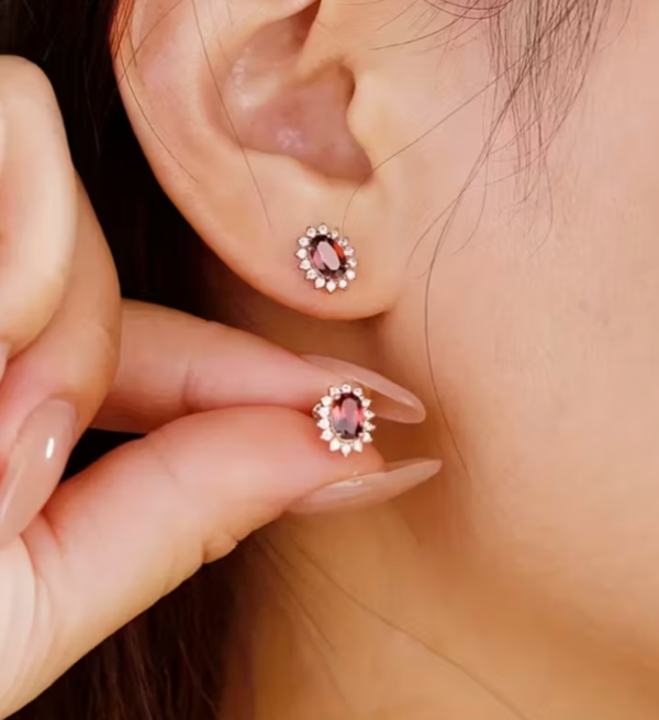 Boucles d'Oreilles "Rouge Passion
