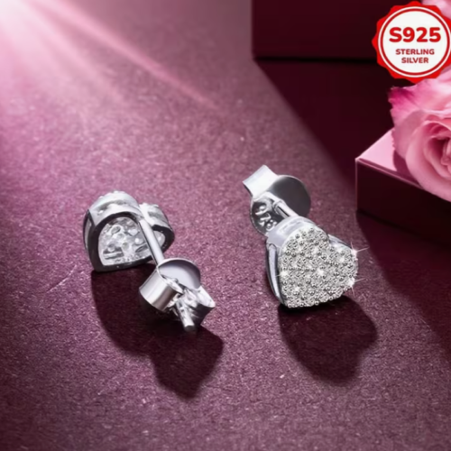 Boucles d'Oreilles "Cœur Étincelant