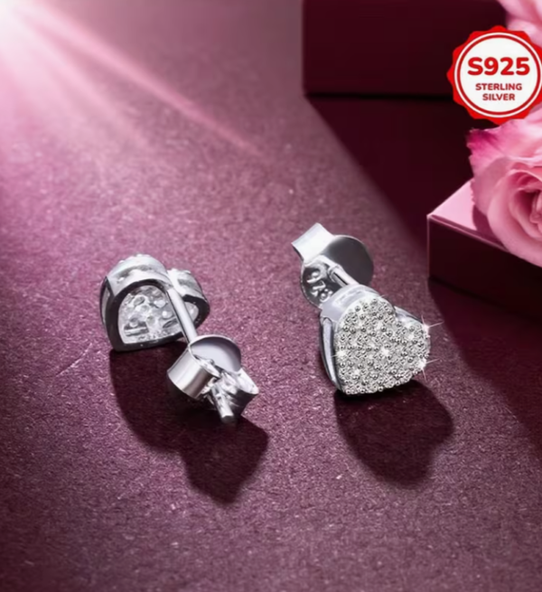 Boucles d'Oreilles "Cœur Étincelant