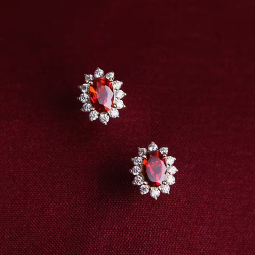 Boucles d'Oreilles "Rouge Passion