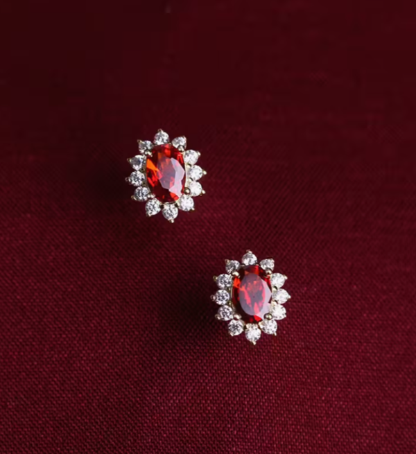 Boucles d'Oreilles "Rouge Passion
