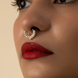 Faux Anneau de Nez & Manchette d'Oreille