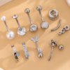 Pack Sérénité– 9 Piercings de Nombril Classiques en Acier Inoxydable – Image 3