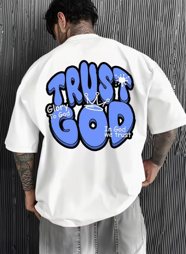 T‑shirt homme décontracté motif Trust God