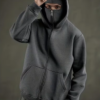 Hoodie mixte tendance avec masque intégré – Image 3