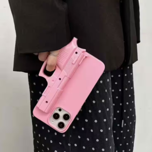 Coque de téléphone - Une arme à feu de jouet rose