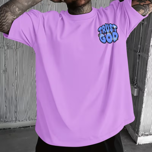 T‑shirt homme décontracté motif Trust God