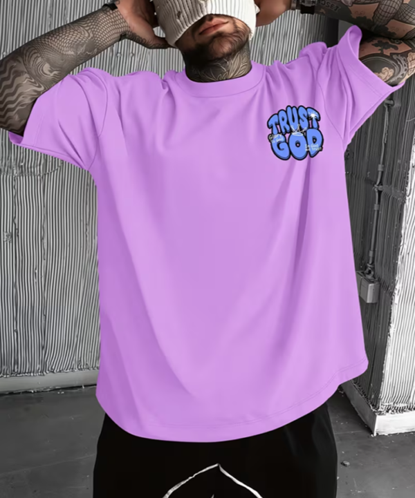 T‑shirt homme décontracté motif Trust God
